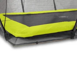 Hot Exit - Cama elástica Silhouette rectangular de suelo verde 214 cm Camas Elásticas