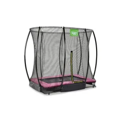 Clearance Exit - Cama elástica Silhouette rectangular de suelo rosa 153 cm Camas Elásticas