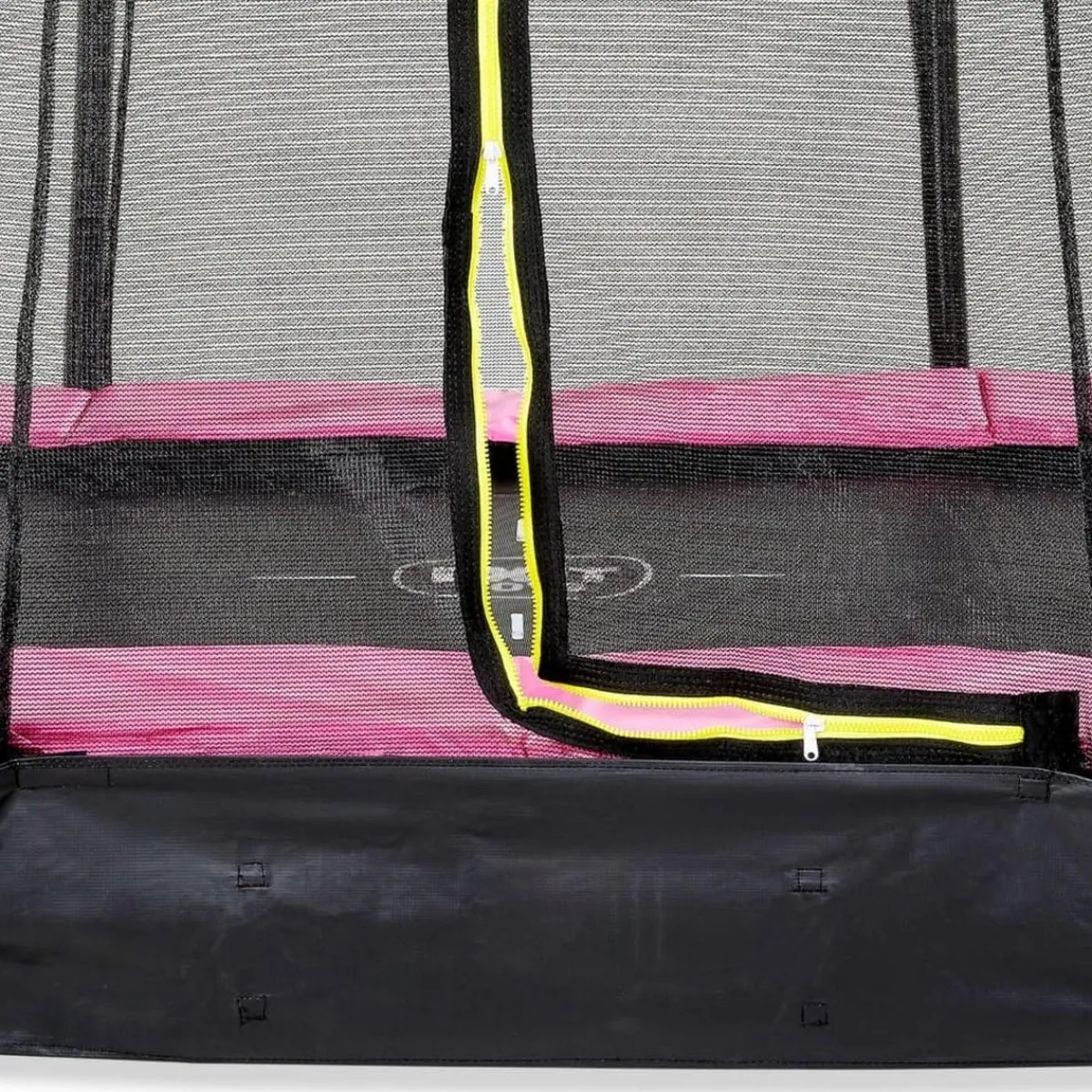 Clearance Exit - Cama elástica Silhouette rectangular de suelo rosa 153 cm Camas Elásticas