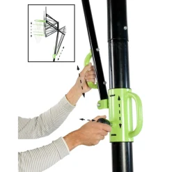 Outlet Exit - Canasta de baloncesto con base y aro para mates Galaxy Deportes