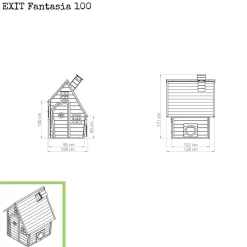 Clearance EXIT - Casita Fantasía de madera Casas