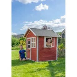 EXIT - Casita Loft de madera roja*Exit Toys Best