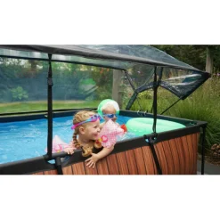 Outlet EXIT - Cúpula de piscina rectangular 220 cm Piscinas|Juguetes De Verano