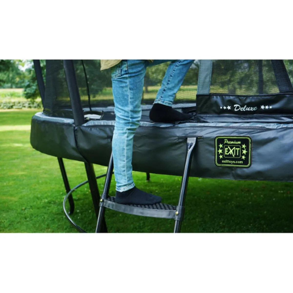 Clearance EXIT - Escalera de cama elástica 50 y 65 cm Camas Elásticas