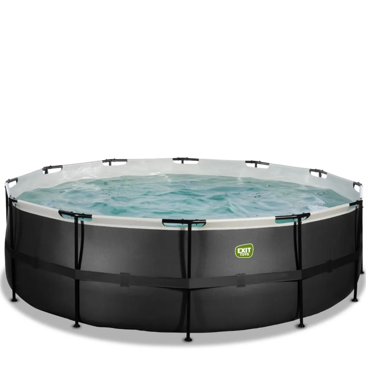 Exit - Piscina Black Leather diámetro 450 x 122 cm con filtro de cartucho*Exit Toys Outlet