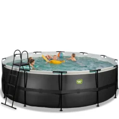 Exit - Piscina Black Leather diámetro 450 x 122 cm con filtro de cartucho*Exit Toys Outlet