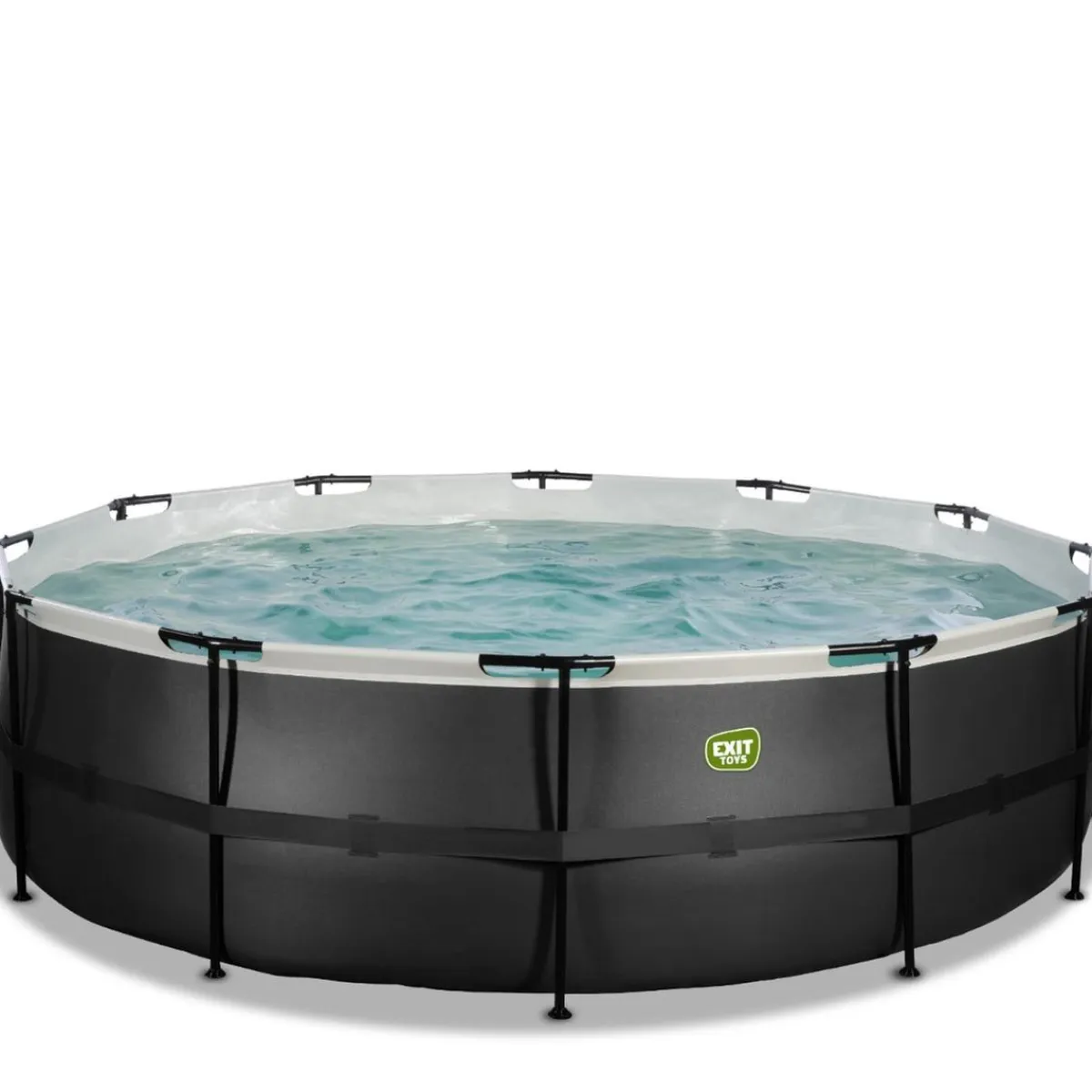 Exit - Piscina Black Leather diámetro 488 x 122 cm con filtro de arena*Exit Toys Outlet