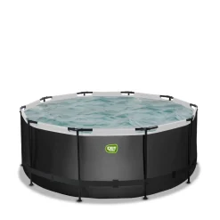 Exit - Piscina Black Leather diámetro 360 x 122 cm con filtro de arena*Exit Toys Sale