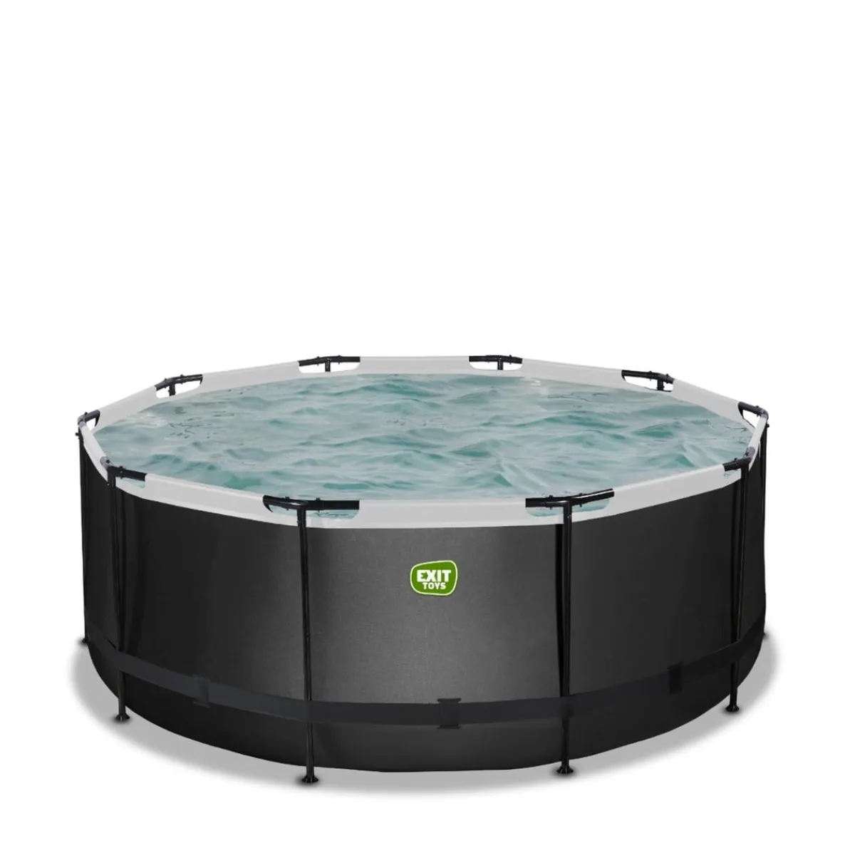 Exit - Piscina Black Leather diámetro 360 x 122 cm con filtro de arena*Exit Toys Sale