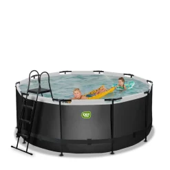 Exit - Piscina Black Leather diámetro 360 x 122 cm con filtro de arena*Exit Toys Sale