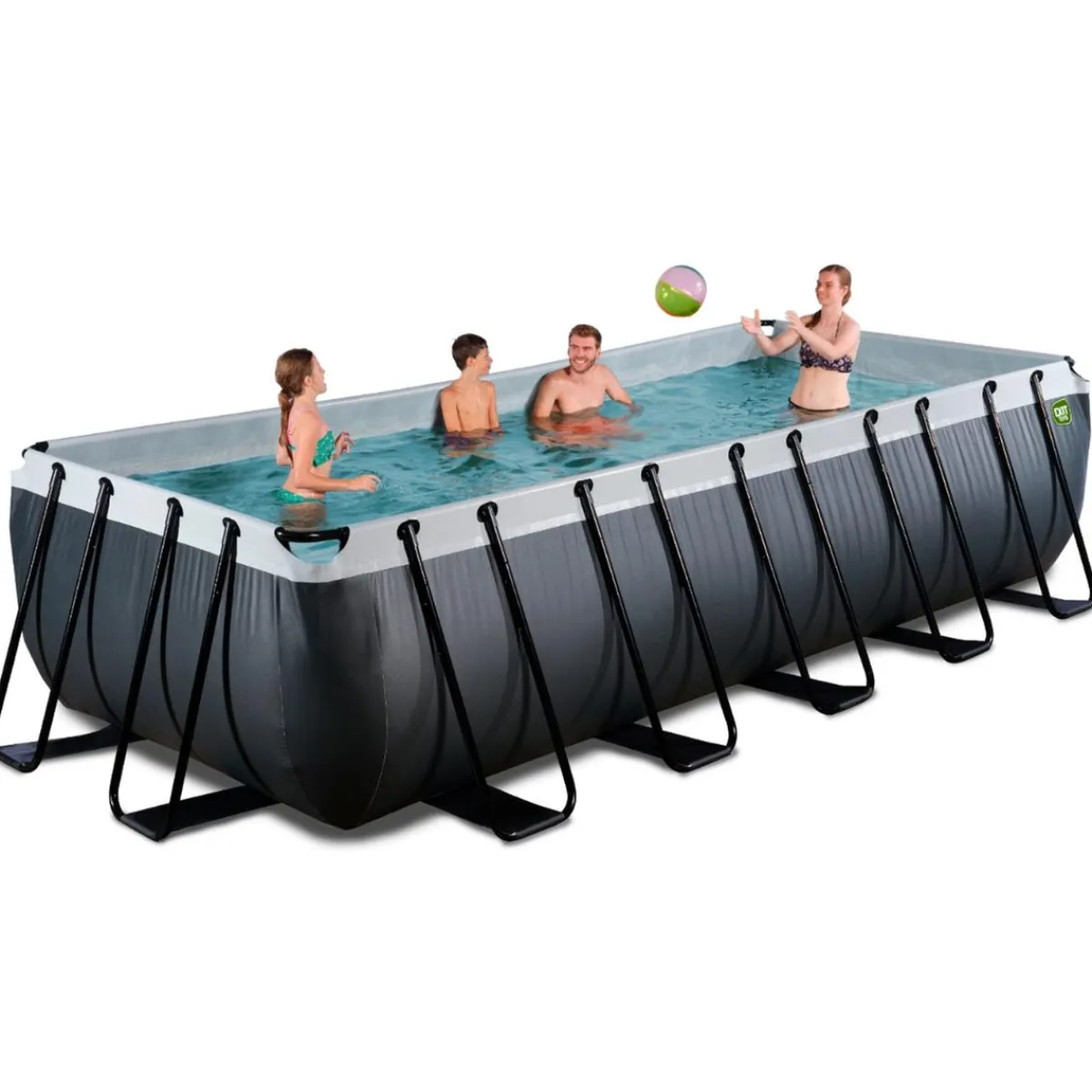 Exit - Piscina Black Leather 540 x 250 x 122 cm con filtro de cartucho*Exit Toys Clearance