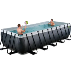 Exit - Piscina Black Leather 540 x 250 x 122 cm con filtro de cartucho*Exit Toys Clearance
