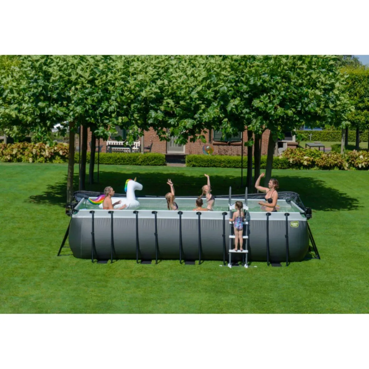 Exit - Piscina Black Leather 540 x 250 x 122 cm con filtro de cartucho*Exit Toys Clearance