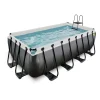 Exit - Piscina Black Leather 400 x 200 x 122 cm con filtro de cartucho*Exit Toys Best