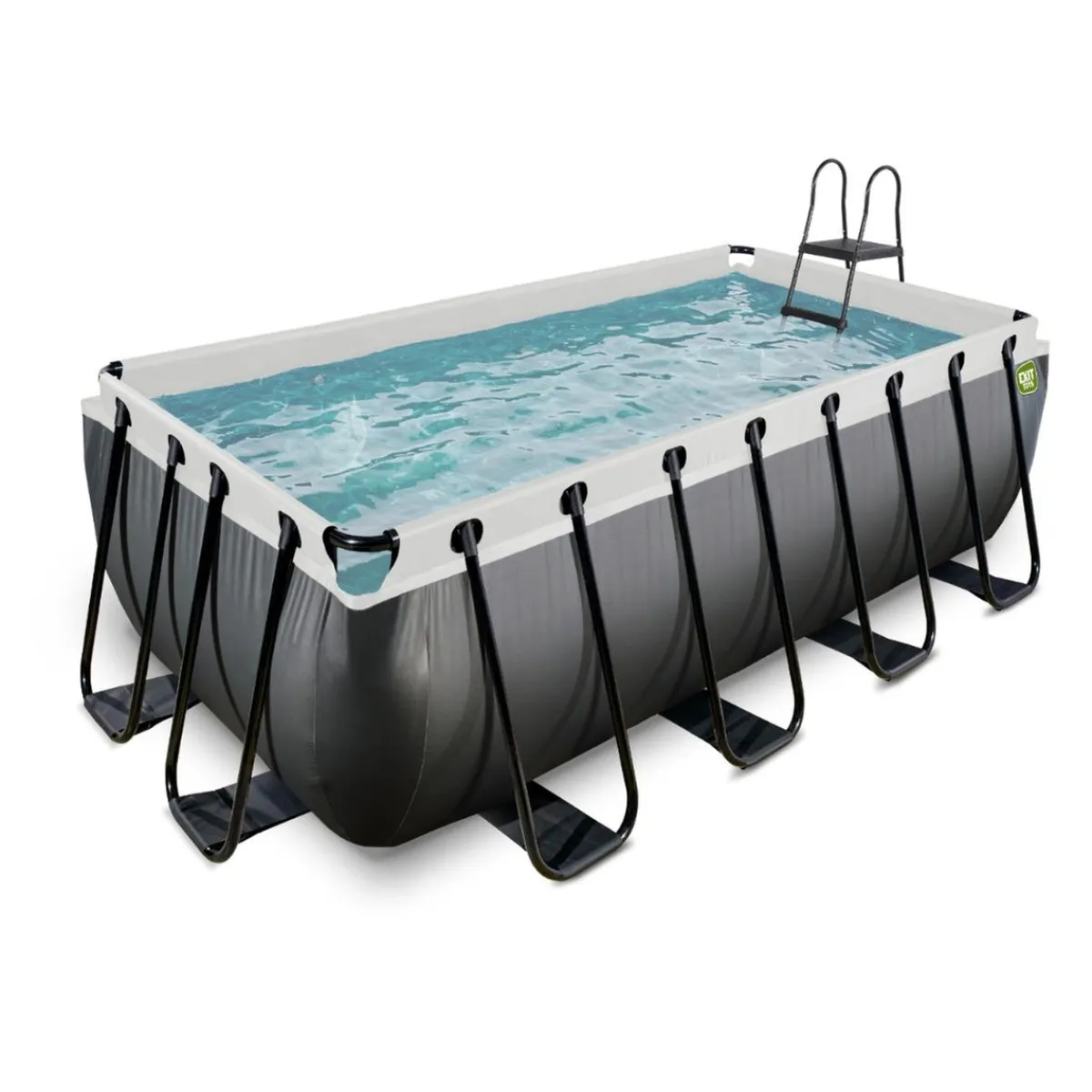 Exit - Piscina Black Leather 400 x 200 x 122 cm con filtro de cartucho*Exit Toys Best