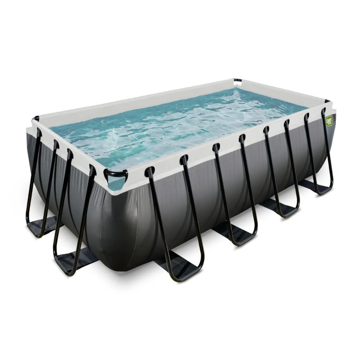 Exit - Piscina Black Leather 400 x 200 x 122 cm con filtro de cartucho*Exit Toys Best