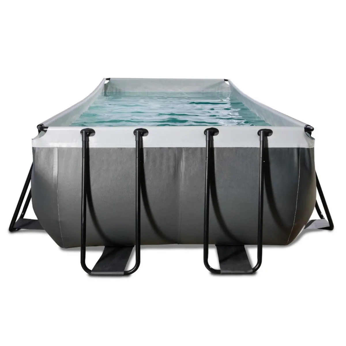 Exit - Piscina Black Leather 400 x 200 x 122 cm con filtro de cartucho*Exit Toys Best