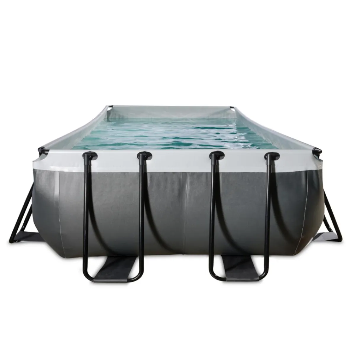 Discount EXIT - Piscina de cuero rectangular con bomba de filtro 400 x 200 x 100 cm Piscinas|Juguetes De Verano