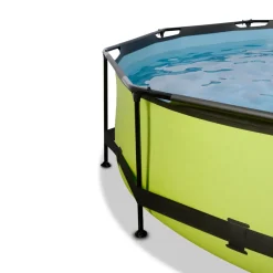 Discount Exit - Piscina Lime verde diámetro 300 x 76 cm con filtro y toldo negro Piscinas|Juguetes De Verano