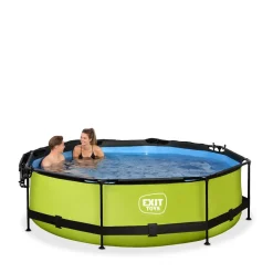Discount Exit - Piscina Lime verde diámetro 300 x 76 cm con filtro y toldo negro Piscinas|Juguetes De Verano