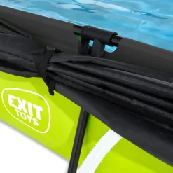 Exit - Piscina Lime verde 220 x 150 x 65 cm con filtro y toldo negro*Exit Toys Discount