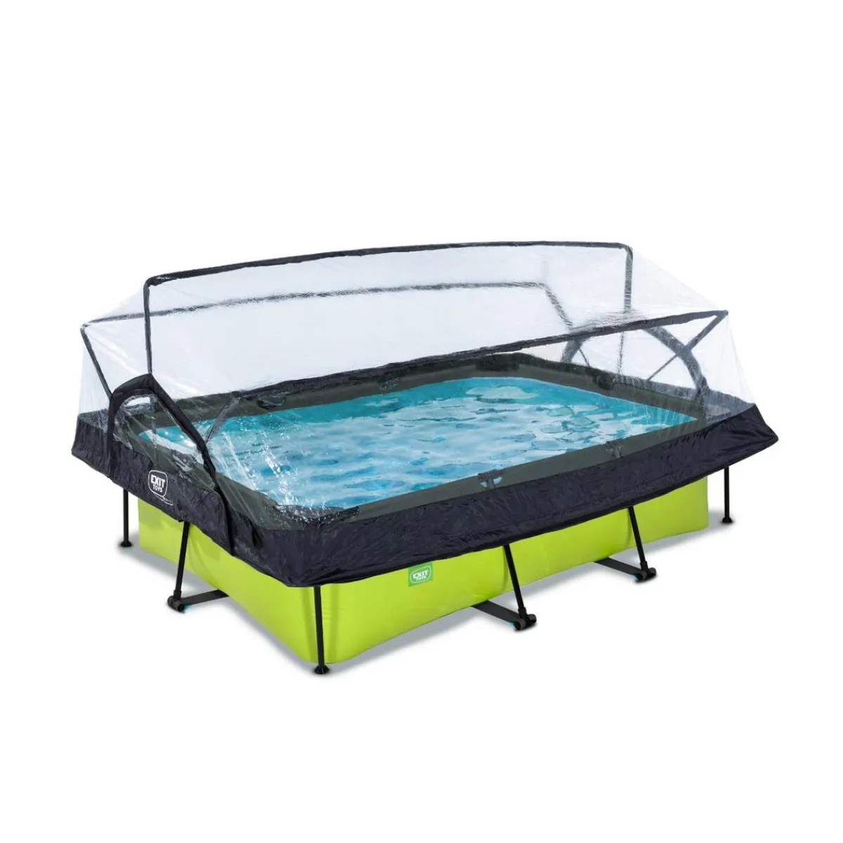 Outlet Exit - Piscina Lime verde 220 x 150 x 65 cm con filtro y cúpula transparente Piscinas|Juguetes De Verano