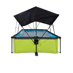 Best Exit - Piscina Lime verde 300 x 200 x 65 cm con filtro y toldo negro Piscinas|Juguetes De Verano