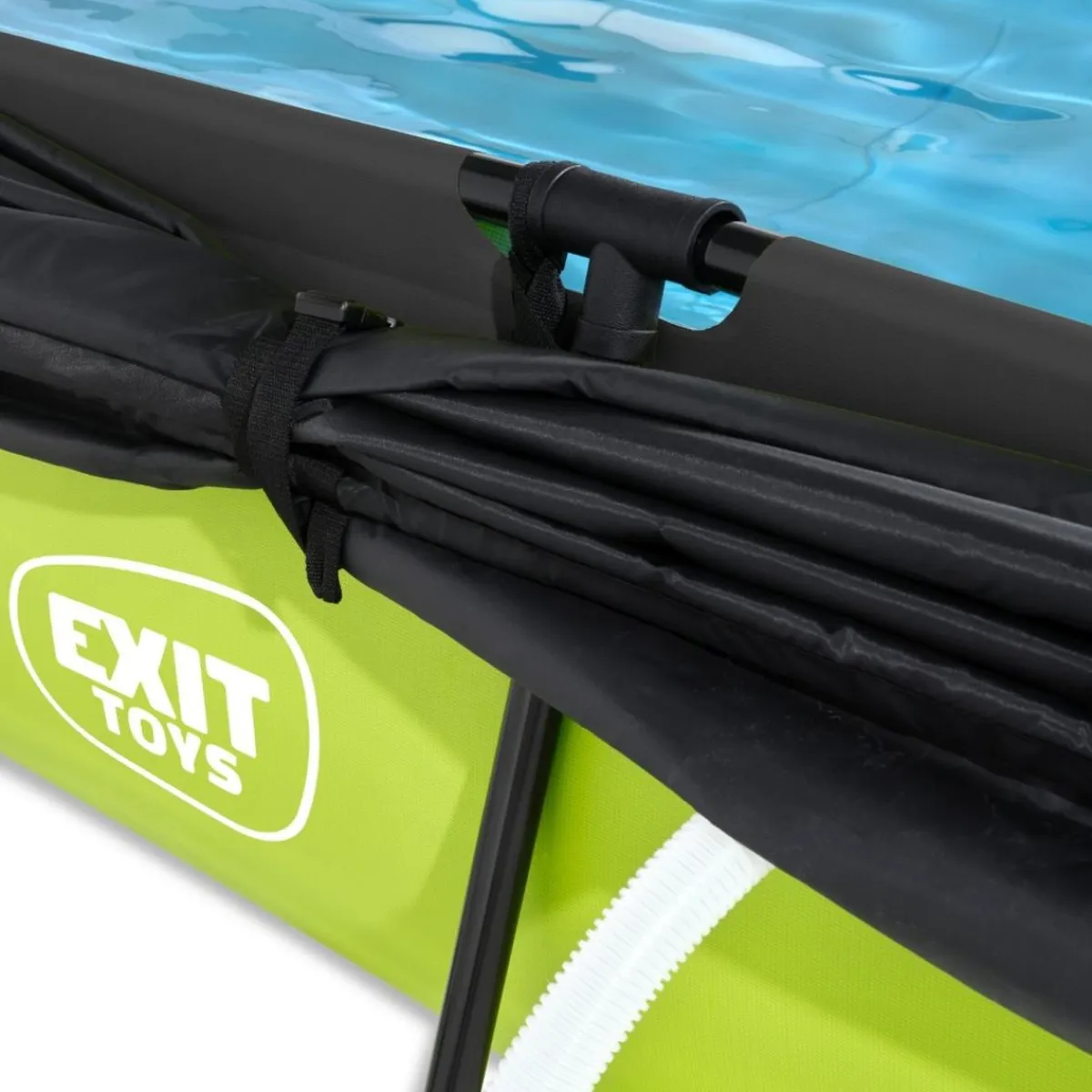 Best Exit - Piscina Lime verde 300 x 200 x 65 cm con filtro y toldo negro Piscinas|Juguetes De Verano