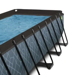 Exit - Piscina Stone gris 540 x 250 x 122 cm con filtro de arena*Exit Toys Hot