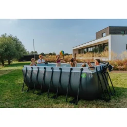 Exit - Piscina Stone gris 400 x 200 x 122 cm con filtro de arena*Exit Toys Clearance