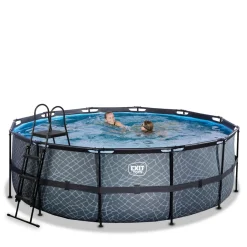Sale Exit - Piscina Stone gris diámetro 427 x 122 cm con filtro de arena Piscinas|Juguetes De Verano
