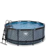 EXIT - Piscina Stone redonda 360 cm con escalera y bomba de filtro*Exit Toys Sale