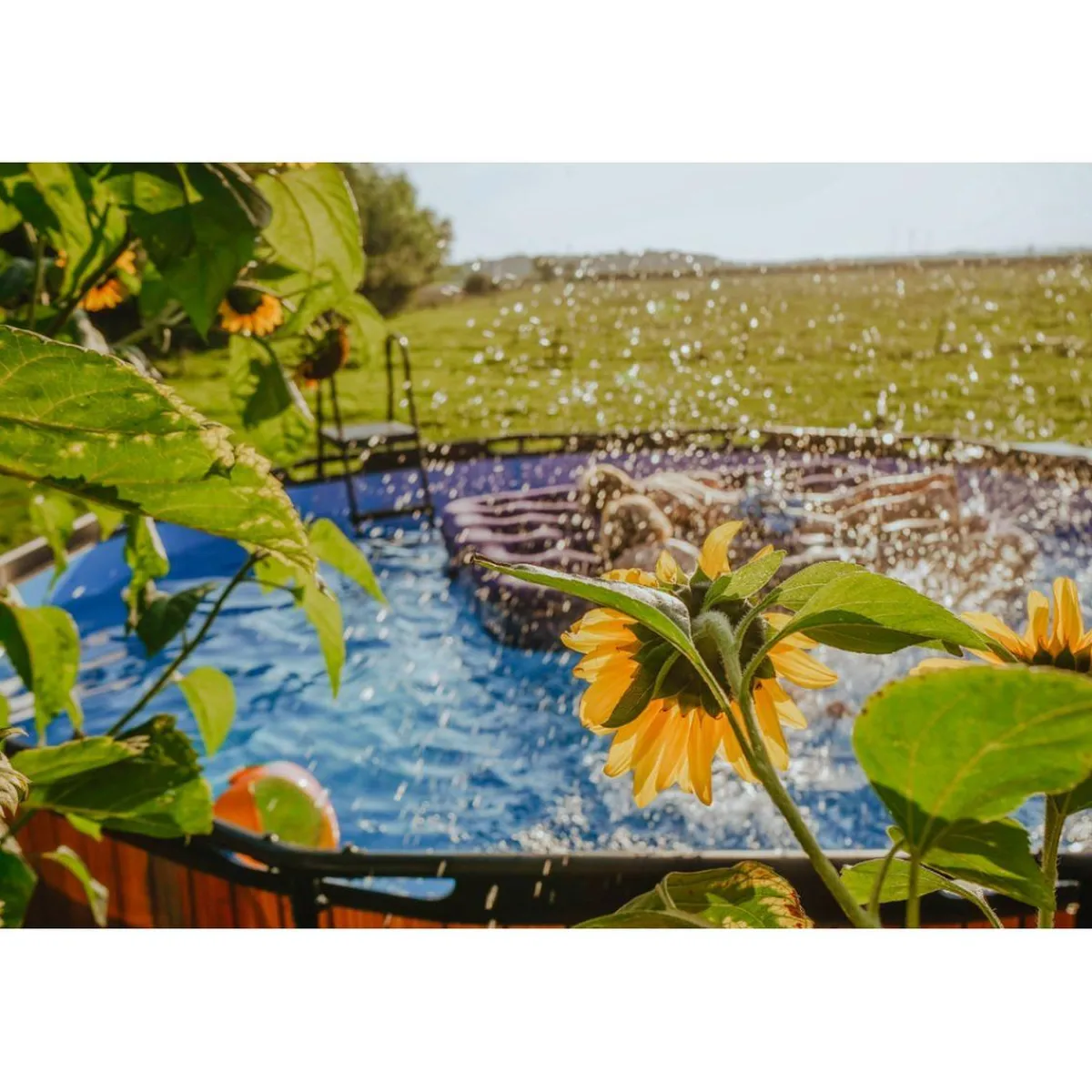 Outlet Exit - Piscina Wood efecto madera diámetro 427 x 122 cm con filtro de cartucho Efecto Madera|Piscinas