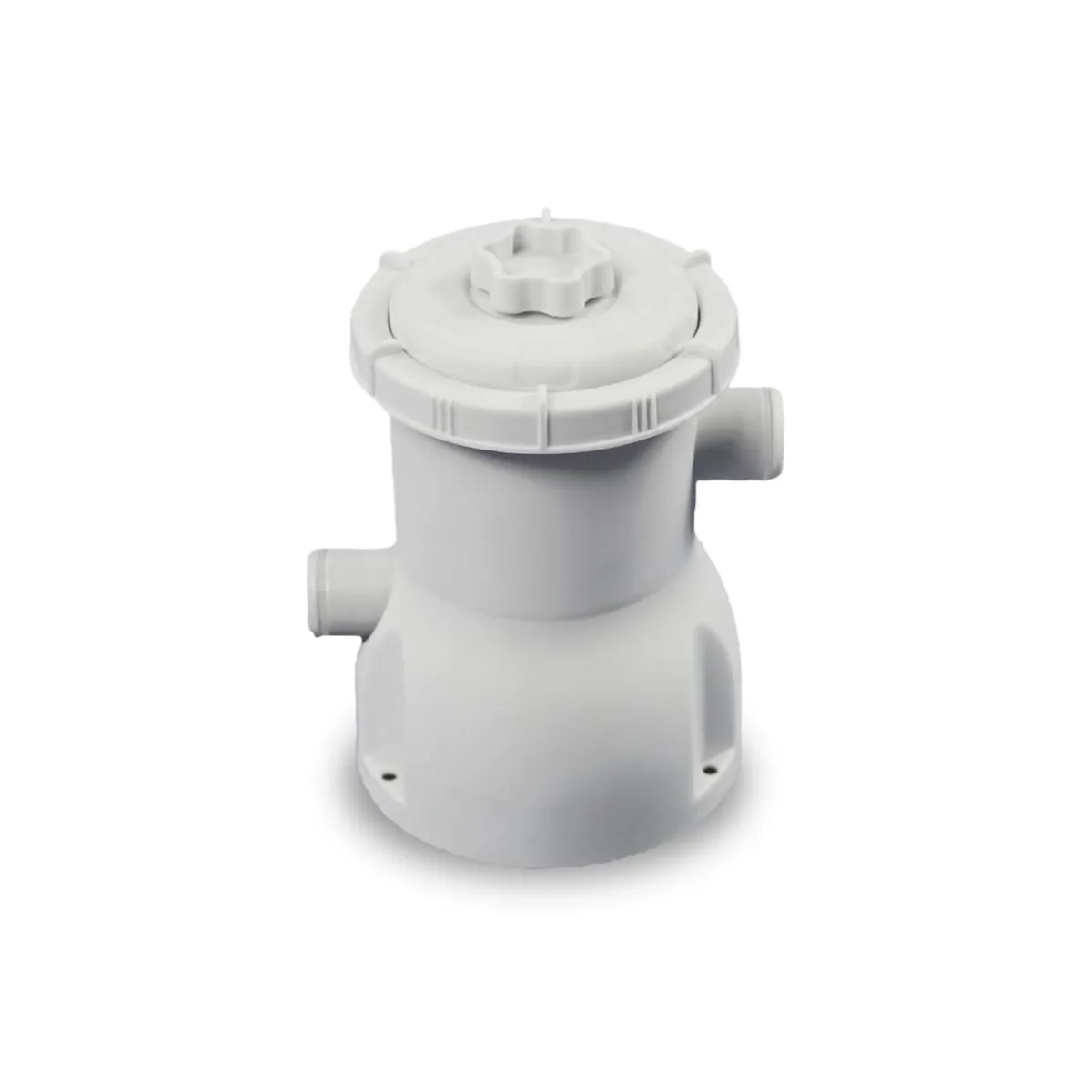 Exit - Piscina Wood efecto madera marrón diámetro 244 x 76 cm con filtro y toldo negro*Exit Toys Online