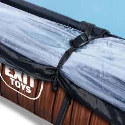 Sale EXIT - Piscina Wood rectangular con cúpula y bomba de filtro 300 x 200 x 65 cm Piscinas|Juguetes De Verano