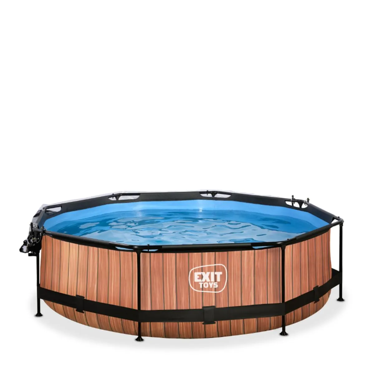 Clearance EXIT - Piscina Wood redonda 300 cm con cúpula y bomba de filtro Piscinas|Juguetes De Verano