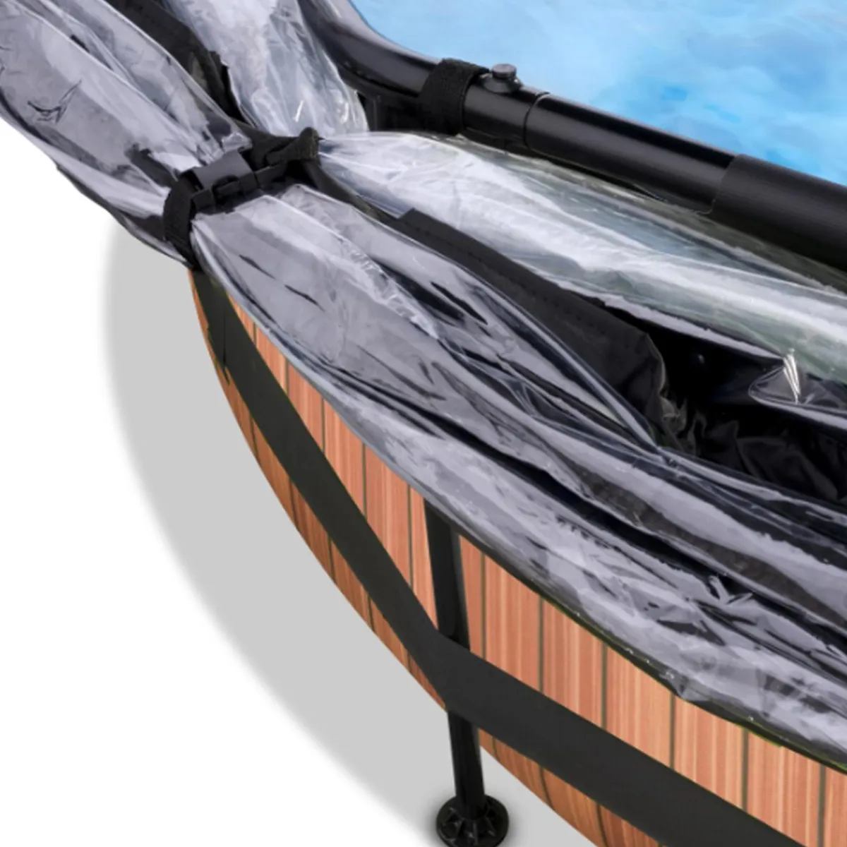 Clearance EXIT - Piscina Wood redonda 300 cm con cúpula y bomba de filtro Piscinas|Juguetes De Verano