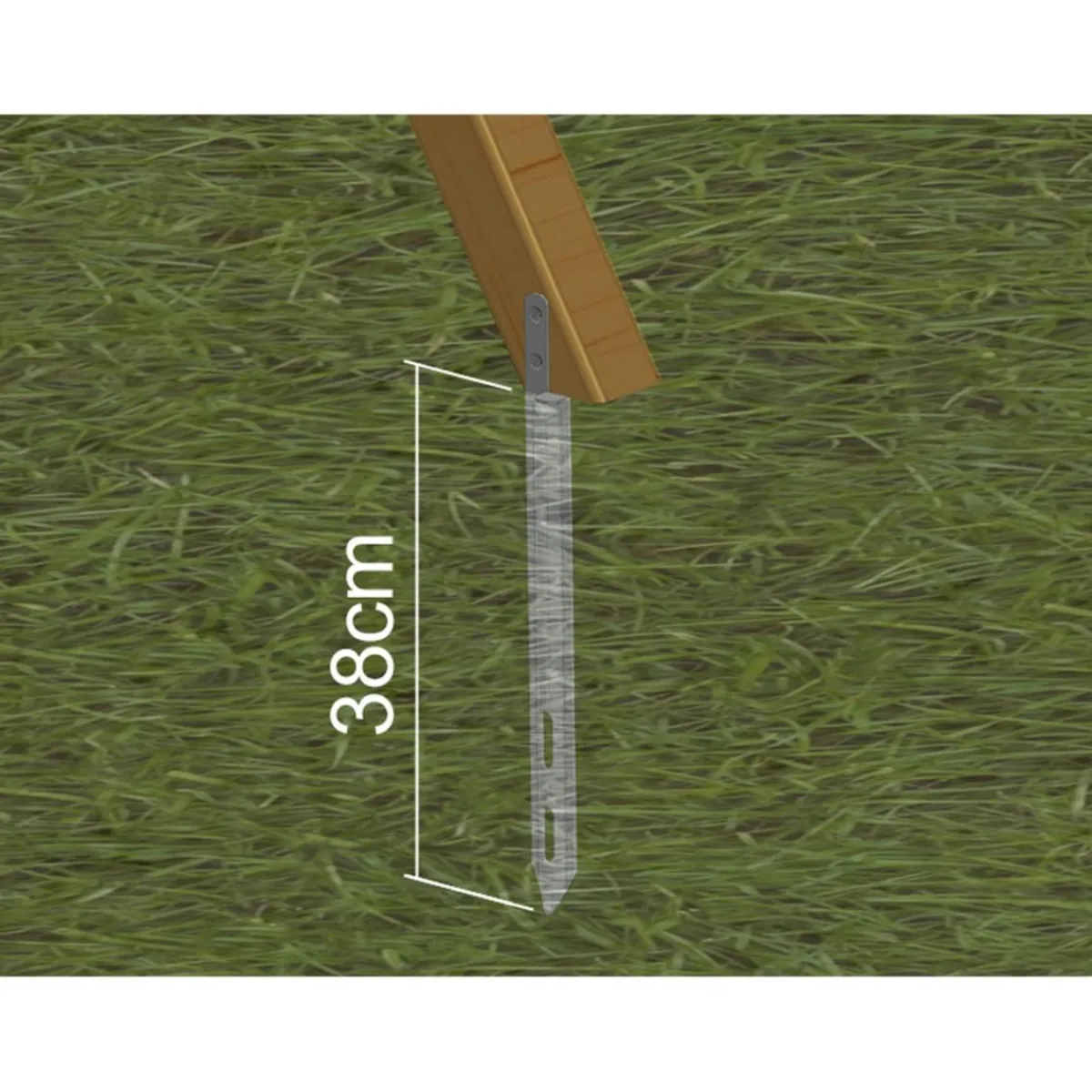 Exit - Set anclajes suelo casitas y columpios (4 unidades)*Exit Toys Discount