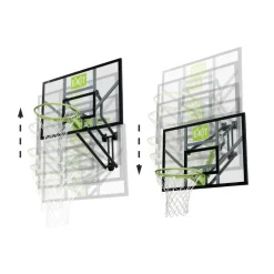 Exit - Tablero de baloncesto Galaxy transparente para pared*Exit Toys Best