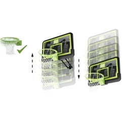 Online Exit - Tablero de baloncesto Galaxy para pared con aro para mates Deportes