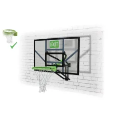 Hot Exit - Tablero de baloncesto Galaxy transparente para pared con aro para mates Deportes