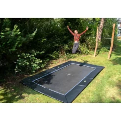 Exit - Trampolín deportivo de suelo Dynamic 244 x 427 cm negro*Exit Toys Clearance