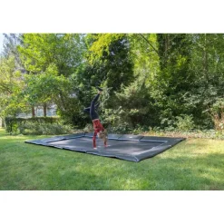 Exit - Trampolín deportivo de suelo Dynamic 275 x 458 negro Camas Elásticas