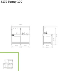 Exit cocina de madera de exterior Yummy 100*Exit Toys Online