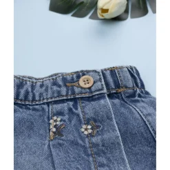 Falda pantalón denim niña flores Niña·Bebé Niña 3-36 Meses|Bebé Niña 3-36 Meses·Vaqueros, Pantalones Y Petos