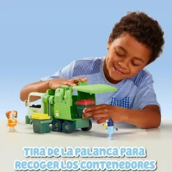- Bluey - Camión de juguete educativo sobre reciclaje con figura de perrito y accesorios ㅤ*FAMOSA Clearance