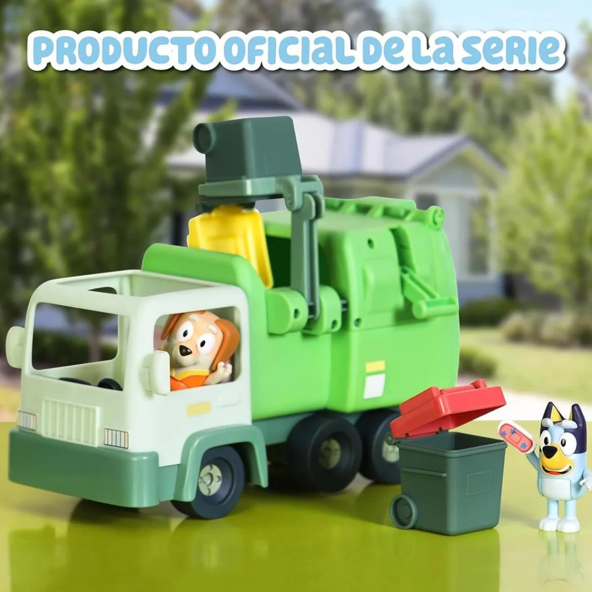 - Bluey - Camión de juguete educativo sobre reciclaje con figura de perrito y accesorios ㅤ*FAMOSA Clearance