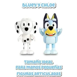 Clearance - Bluey - Pack 4 Figuras articuladas de personajes de Serie de Dibujos Animados ㅤ Coleccionables Y Mini Mundos