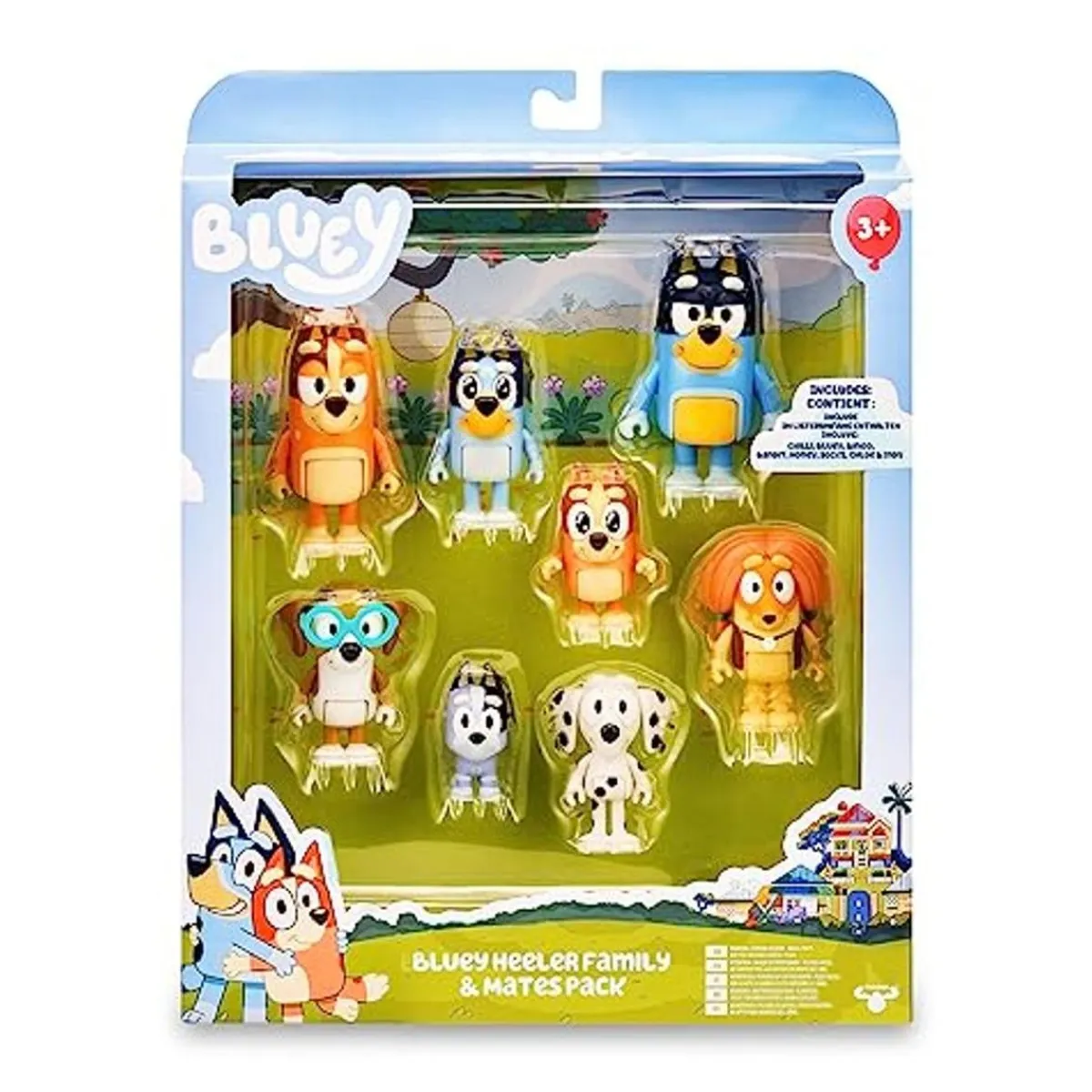 - Bluey - Pack Figuras Familia y Compañeros de Colección Serie Dibujos Infantil ㅤ*FAMOSA Hot