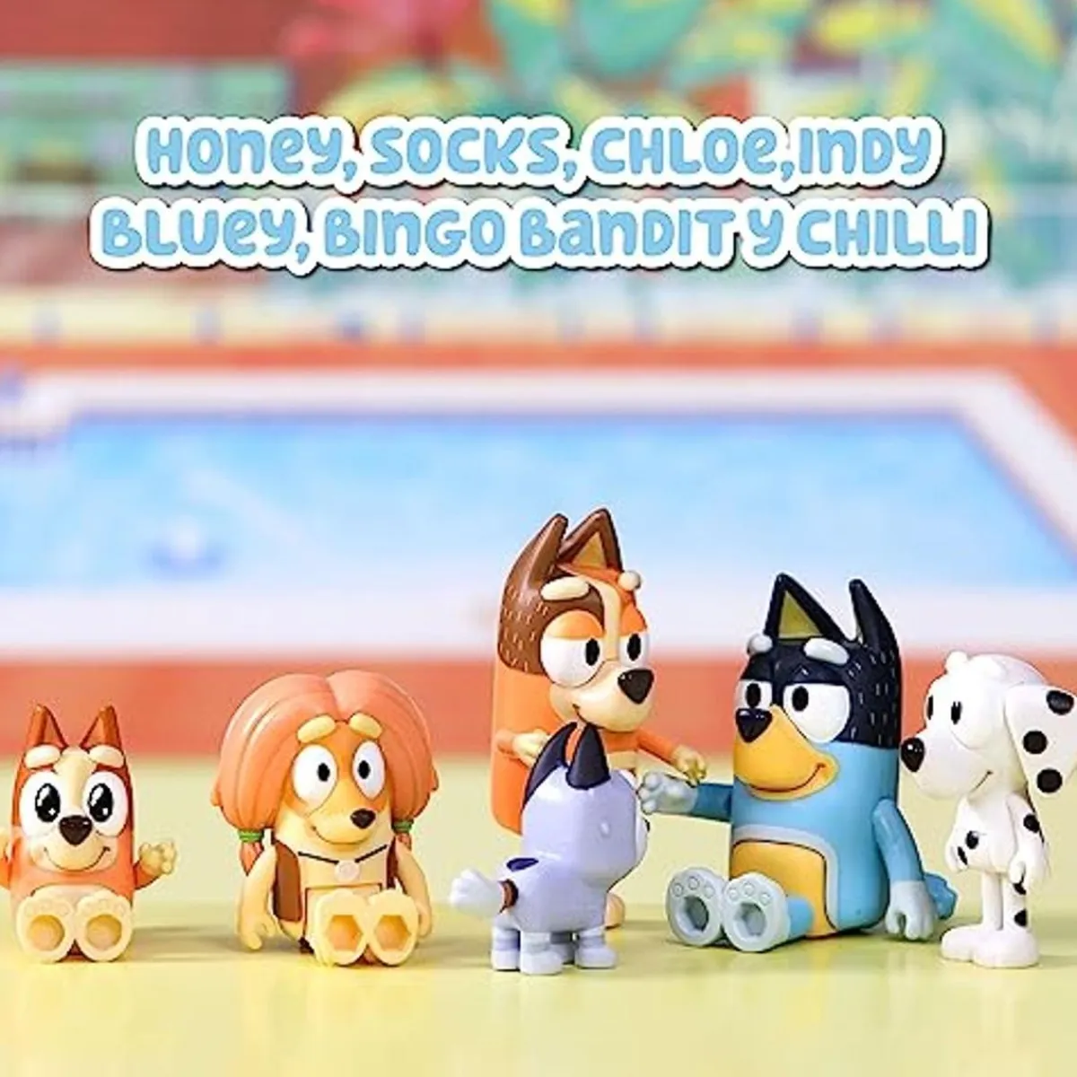 - Bluey - Pack Figuras Familia y Compañeros de Colección Serie Dibujos Infantil ㅤ*FAMOSA Hot